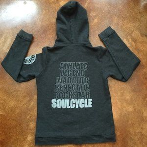 SoulCycle Charcoal Grey Zip Hoodie